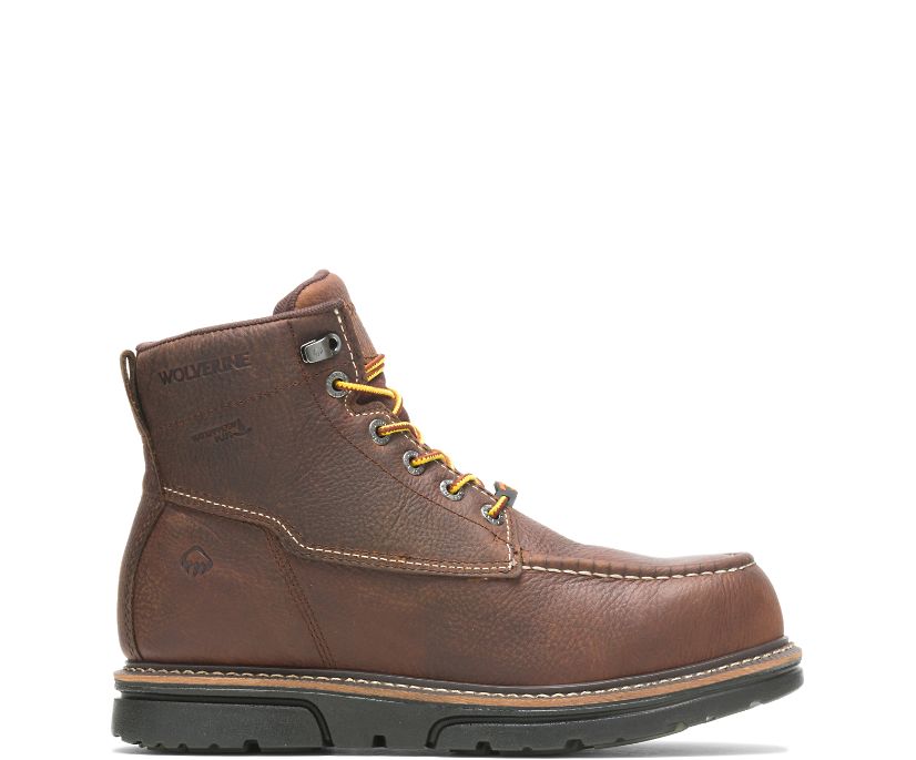 Bottes de Travail Wolverine I-90 DuraShocks Moc-Toe 6" Homme - Marron (WJU349158)